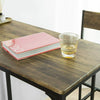Industrial Bar Table and 2 Stools Dining Kitchen Vintage Tall Breakfast Rustic