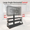 TV Stand Modern Glass Unit up to 65" inch HD LCD LED Curved TVs W/ Glass Shelves