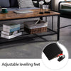 Double-Layer Rectangle Coffee Table Side End Table Modern Living Room Furniture