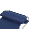 Adjustable Garden Lounge Chair Recliner Armchair Folding Bed w/ Headrest UK Fast