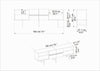 Decorotika Derin 180 cm Media Console and TV Stand for TVs up to 80"