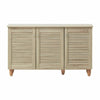 TAD | 3 Tier 3 Doors Sonoma Oak Shoe Storage Cabinet Footwear Stand Rack Unit