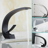Modern Bathroom Basin Sink Mixer Taps Mono Waterfall Tap Cloakroom Faucet Brass