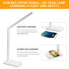 USB Charge LED Desk Table Lamp QI Wireless Phone Charger Read Study Night Light