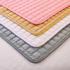 Soft Cotton Quilted Sheet Mat Bed Pad Plain for Mattress Single/Double/King Size
