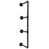 2x 3 Tiers Industrial Iron Pipe Shelf Retro Wall Mounted Shelving without board