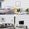 12/24PCS PVC 3D Wall Panel Wallpaper Ceiling Tile Cladding Cover Bedroom Decor