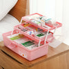 3 Tier First Aid Health Medicine Organizer Emergency Empty Storage Box Home Use