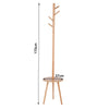 4 Hooks Coat Stand Garment Rack Branch Clothes Hat Hanger Storage Shelf Stand
