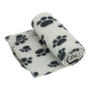 70 X 100cm Soft Cosy Warm Fleece Pet Dog Cat Animal Paw Print Blanket Throw