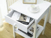 Bedside Table With Drawer and Shelf Cabinet Side Table Storage Unit, 40x30x60cm