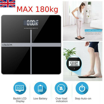Electrical Body Scale 180KG/400LB Weight Health & Fitness - Bathroom Scale UK