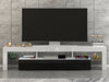 200cm RGB Moern Furniture TV Unit Cabinet Stand Doors LED Light With Drawer UK