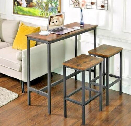 Industrial Bar Table Breakfast Kitchen Dining Room Furniture Vintage Retro Tall