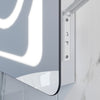 LED Illuminated Bathroom Mirror With Lights Demister Shaver Socket 3X Magnifying
