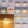 Luxury LED Crystal Droplet Chandelier Elegant Ceiling Wall Light Decor Lights UK