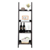 4 Tier Corner Shelf Ladder Bookcase Shelving Unit Storage Rack Plant Stand Brown