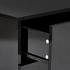 Black Bedside Table Chest of 2 Drawers High Gloss Nightstand Cabinet LED Light