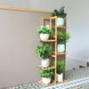 DIY Bamboo Plant Stand 5/6 Tier Flower Pot Holder Display Shelving Unit Corner