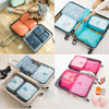 6PCS Luggage Organiser Suitcase Waterproof Storage Bags Packing Travel Cubes UK