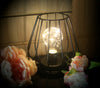 Battery Operated LED Desk Lamp Industrial Retro Light Up Bedside Lantern HomeMAT