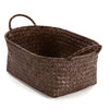3X Seagrass Woven Storage Wicker Basket Fruit Box Tidy Organiser Resin Hamper UK
