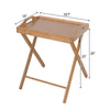 Folding Tea Dining Table Wooden TV Side Laptop Snack Coffee Picnic Garden Desk