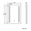 Illuminated LED Bathroom Mirror With Light Demister / Shaver Socket Wall Mounted