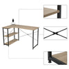 L-Shaped Corner Computer Desk Writing PC Workstation Study Table w/ Shelves MDF