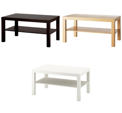IKEA Lack Coffee Sofa Table Separate Shelf Home Office Furniture 90x55cm