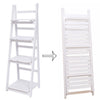 Ladder Shelf Bookcase 3/4 Tier Display Storage Shelving Unit Corner Plant Stand