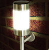 Stainless Steel Solar Power LED Wall Lights Fence Door Lamp Outdoor Garden 2x