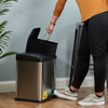 30 LITRE DOUBLE RECYCLING PEDAL BIN TWIN COMPARTMENT KITCHEN RUBBISH/WASTE 30L