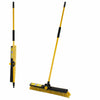 Sweeping Brush Broom Wooden Handle Soft Stiff Head PVC Sweeper Garden Outdoor