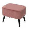 Retro Storage Ottoman Stool Box Upholstered Footstool Velvet Pouffe Padded Chair