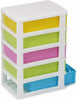 Mini Desktop Plastic Drawers Storage Draw Tower 5-Tier Table Unit Office Home