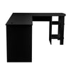 L-Shaped Corner Computer Desk Office Workstation Wooden Table Bookshlef