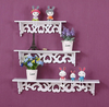 3X WALL RACK SHELF STORAGE DISPLAY KITCHEN SHELVES FLOATING WOODEN MOUNTED UNIT