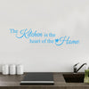 The kitchen is the heart of the home - Wall Quote Sticker - Art Decor