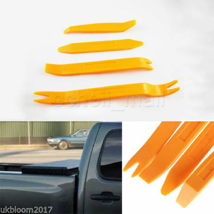 4pcs Car Radio Door Body Clip Panel Trim Dash Audio Plastic Removal Pry Tool Kit
