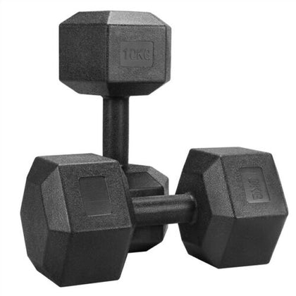 Dumbbell Set Hexagon Dumbbell Home Exercise Workout Wight in 2x5kg/7.5kg/10kg