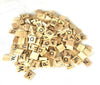 200 Wooden Scrabble Tiles Black Letters Numbers For Crafts Wood Alphabets