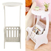 White Small Round Coffee Tea Magazine Table Rack Sofa End Side Lamp Night Stand