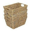 4 X Seagrass Shelf Storage Xmas Hamper Gift Baby Hamper Basket Boxes