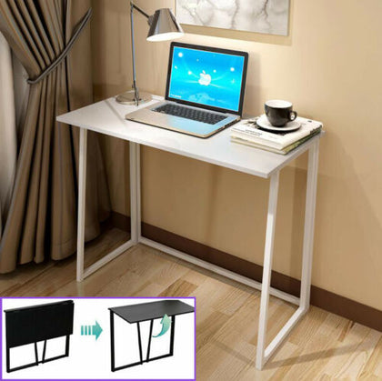 Foldable Computer Desk PC Table Study Laptop Collapsible Home Office Workstation