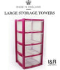 NEW PLASTIC STORAGE TOWER 3 4 5 6 TIER DRAWER OFFICE DESKTOP GARAGE MINI SMALL