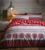 Brushed cotton flannelette duvet sets nordic snowflake bedding quilt cover