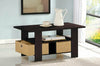 Furinno Andrey Coffee Table with Bin Drawer, Espresso/Brown, 11158EX/BR