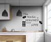 Kitchen Seasoned with Love Wall Stickers Art Dining Room Removable Decals DIY