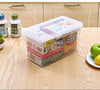 4PCS Clear Fridge Box Holder Kitchen Organiser Food Cupboard Storage Container